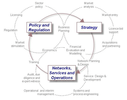 Intercai Mondiale services cover sector policy and regulation, business planning and strategy, operations and performance improvement
